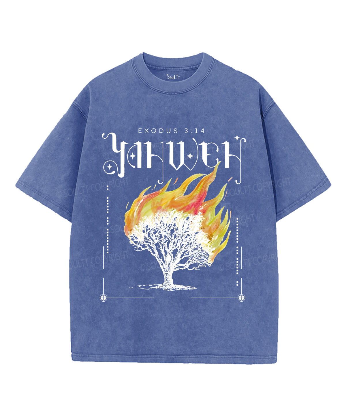 Yahweh Unisex Washed Christian T-shirt Hoodie, Sweatshirt | CiraTrend.com (Image 4)