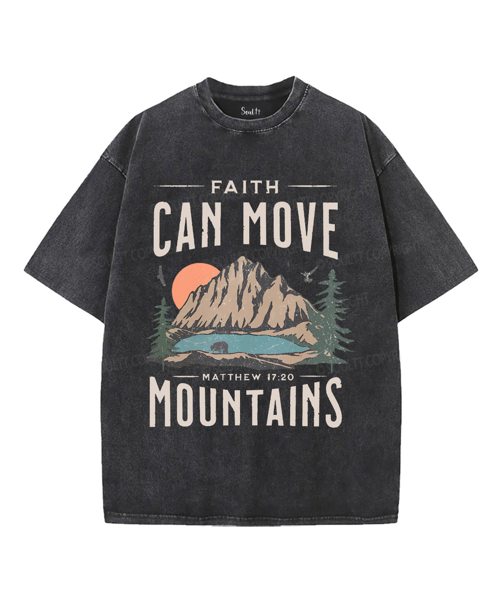 Faith Can Move Unisex Washed Christian T-shirt Style001 Hoodie, Sweatshirt | CiraTrend.com (Image 2)