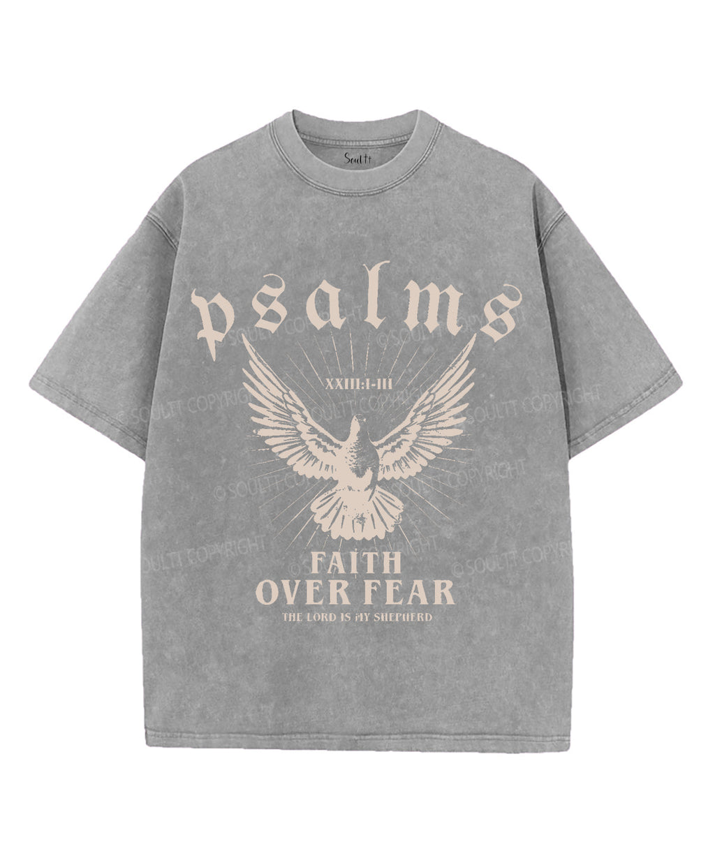 Faith Over Fear Washed Christian Style001 T-Shirts, Hoodie, Sweatshirt