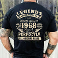 1968 Vintage Birthday Gift Shirt for Men - Legends Were Born in '68