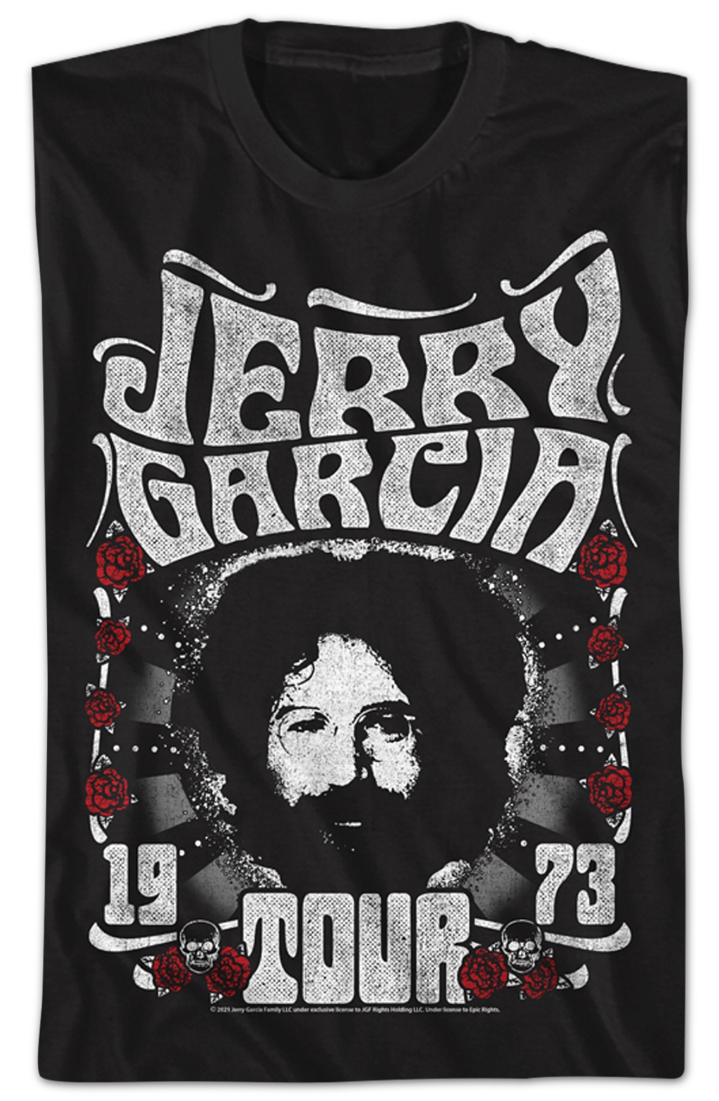 Black 1973 Tour Jerry Garcia T-Shirt Hoodie, Sweatshirt | CiraTrend.com (Image 2)