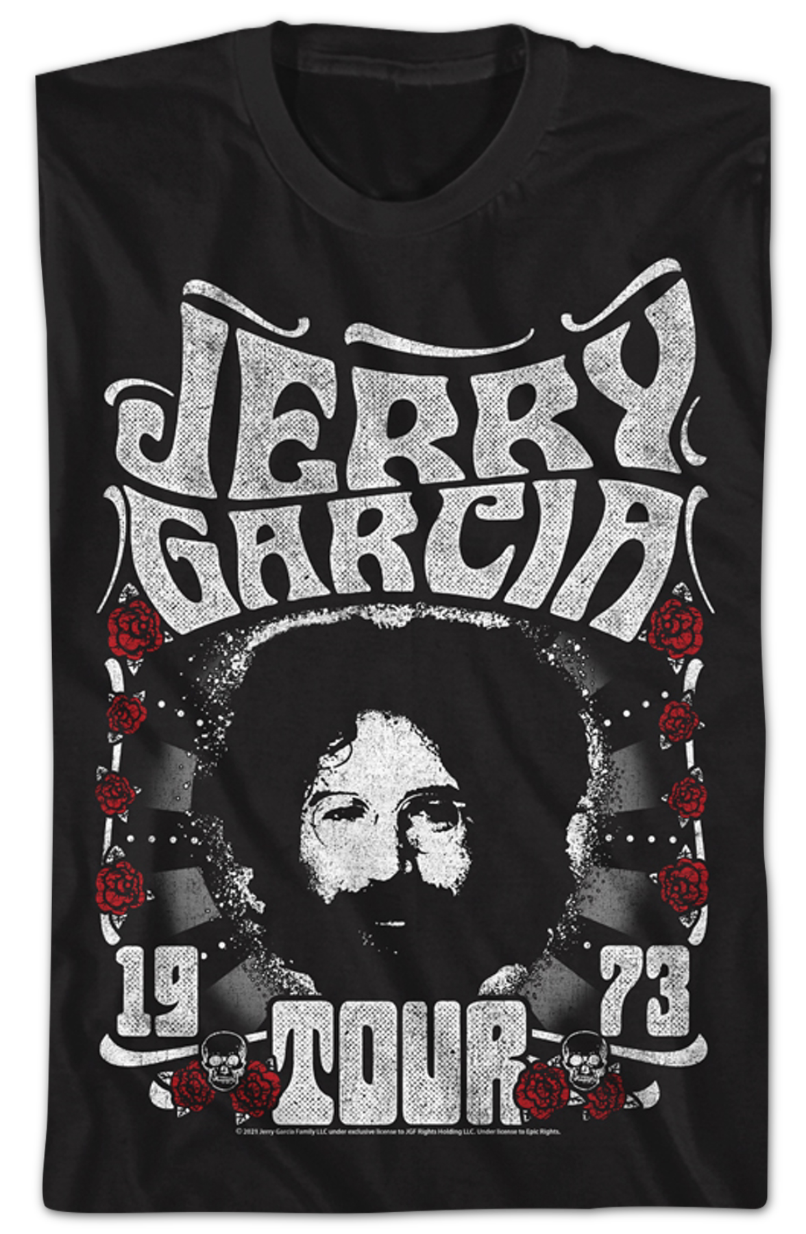 Black 1973 Tour Jerry Garcia T-Shirt Hoodie, Sweatshirt | CiraTrend.com (Image 2)