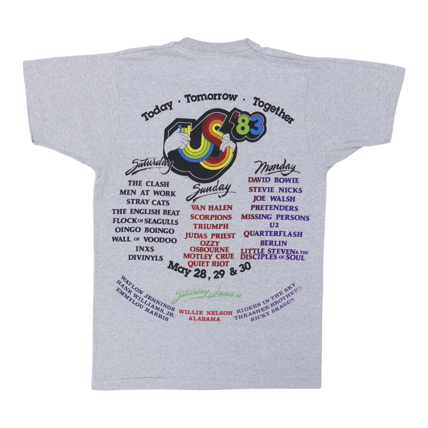 1983 Us Festival Concert Shirt Style009