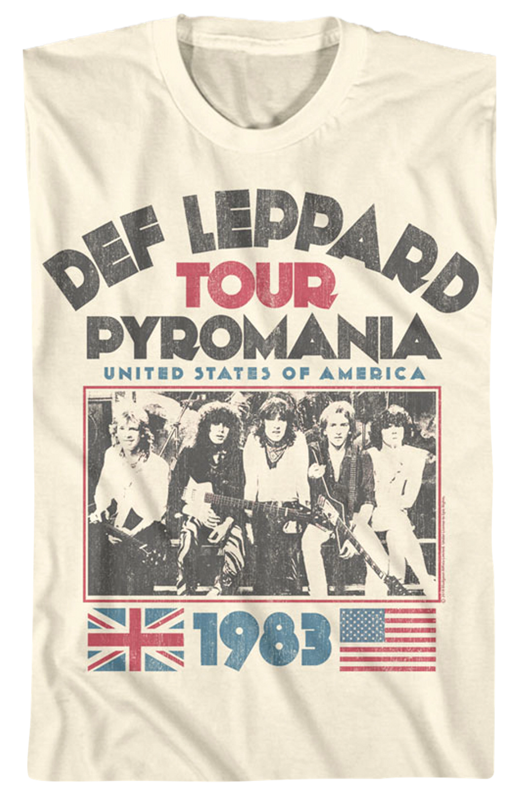 1983 Tour Def Leppard T-Shirt Hoodie, Sweatshirt | CiraTrend.com (Image 2)