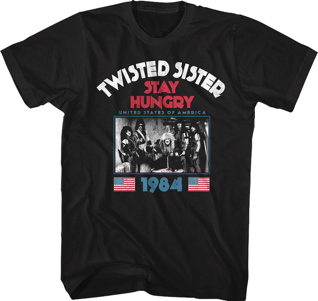 1984 Stay Hungry Tour Twisted Sister T-Shirt Hoodie, Sweatshirt | CiraTrend.com (Image 1)