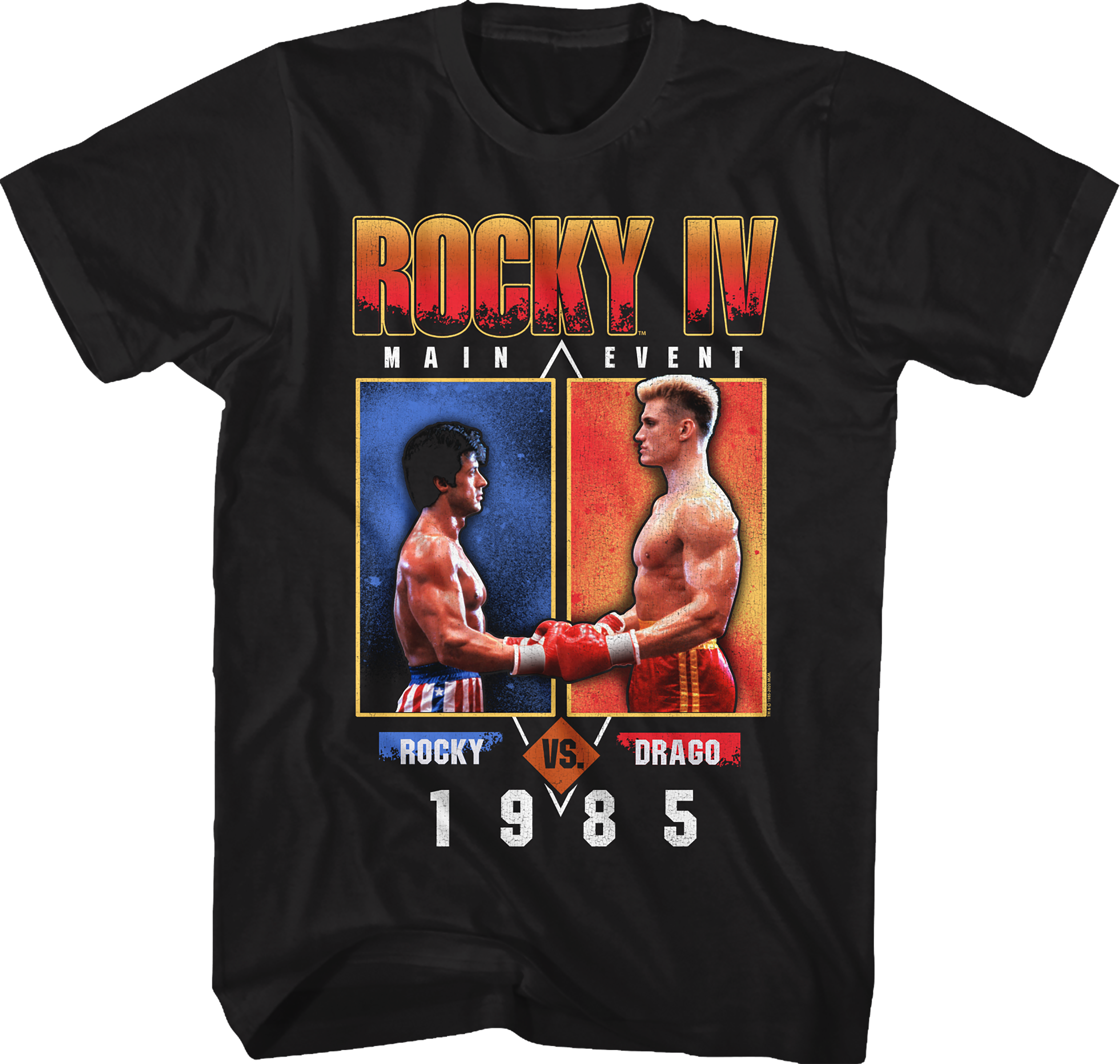 1985 Main Event Rocky vs Drago Rocky IV T-Shirt Hoodie, Sweatshirt | CiraTrend.com (Image 1)