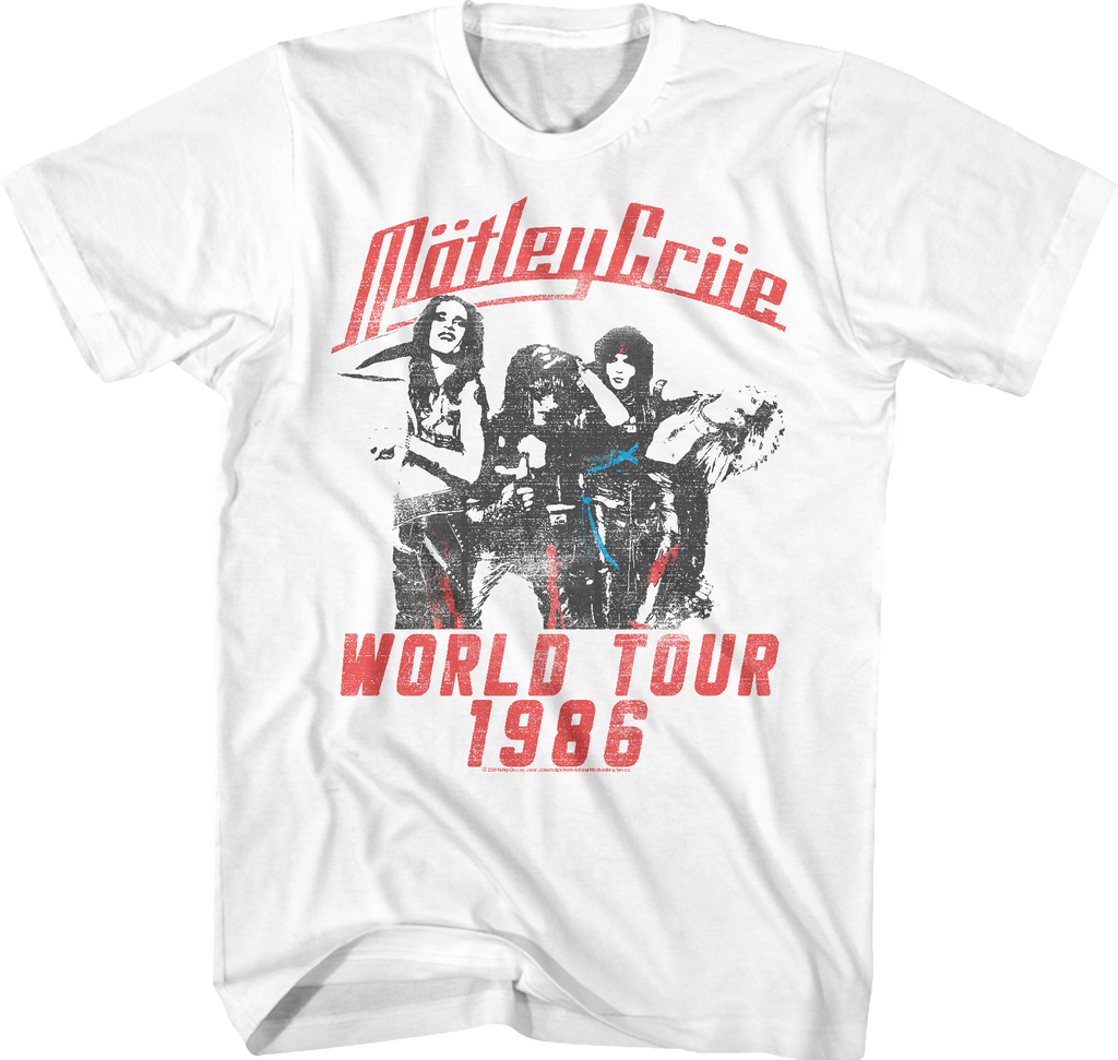 1986 World Tour Motley Crue T-Shirts, Hoodie, Sweatshirt