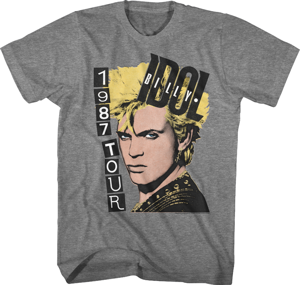 1987 Tour Billy Idol T-Shirts, Hoodie, Sweatshirt