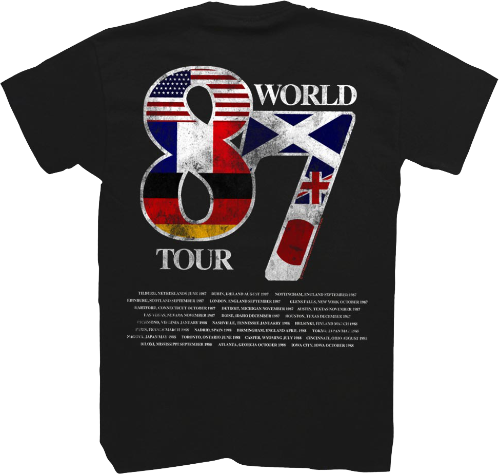 1987 World Tour Def Leppard T-Shirt Hoodie, Sweatshirt | CiraTrend.com (Image 3)