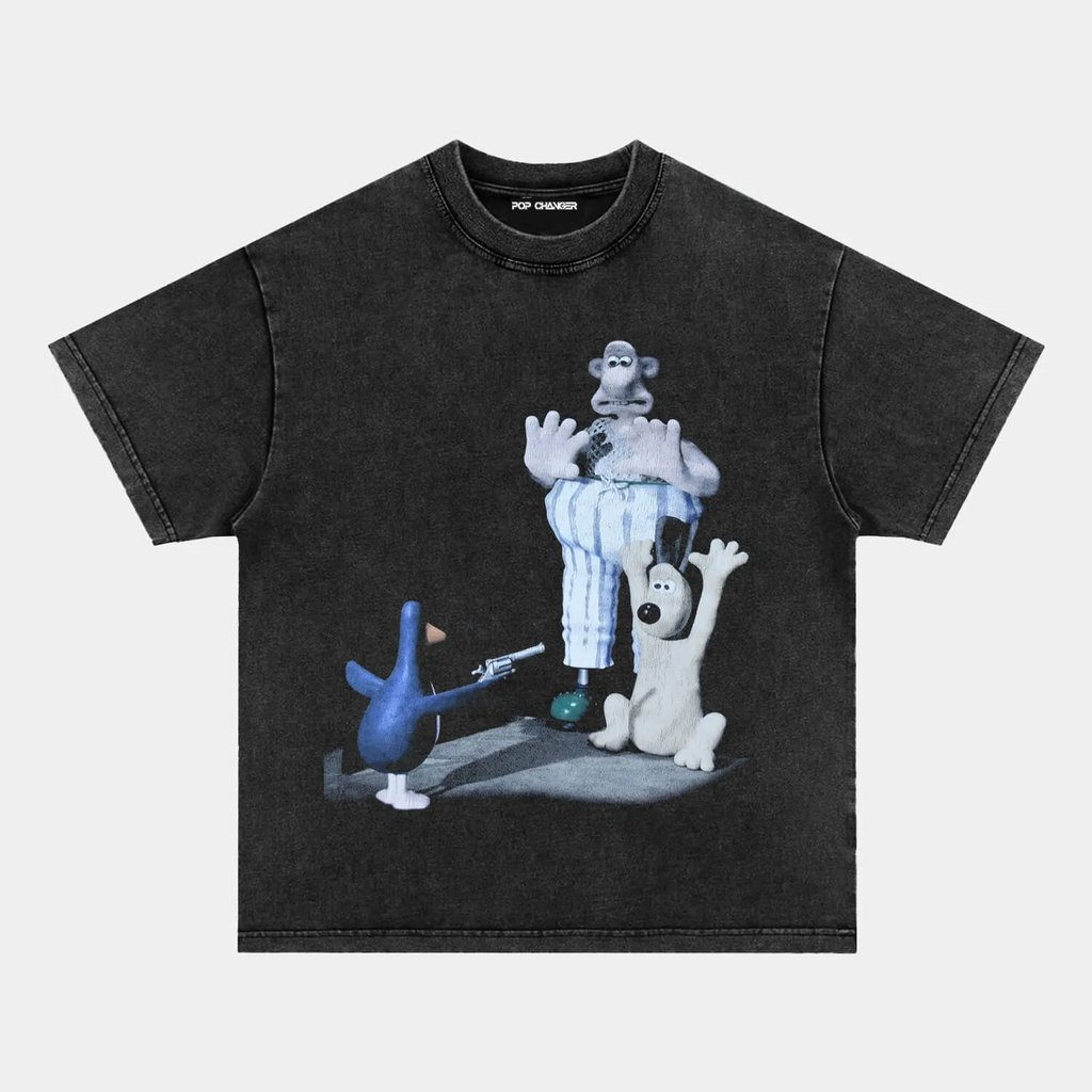 1989 WALLACE AND GROMIT TEE