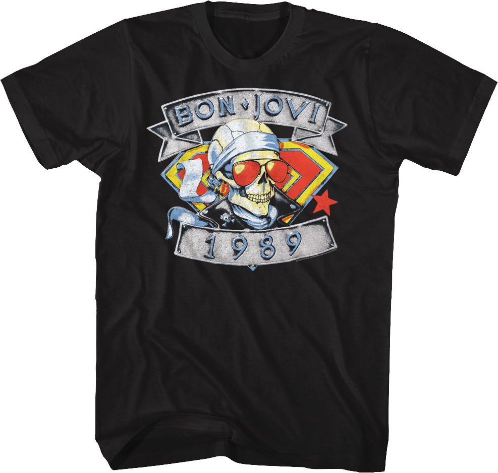 1989 Skull Bon Jovi T-Shirts, Hoodie, Sweatshirt