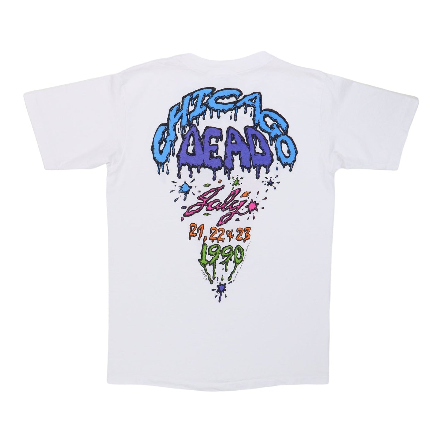 1990 Grateful Dead Chicago Dead Tour Shirt Style001