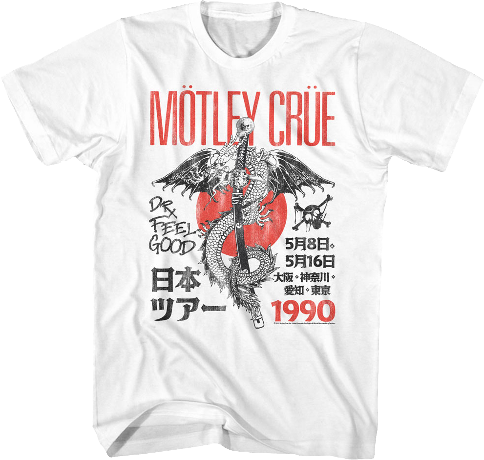 1990 Dr. Feelgood Tour Motley Crue T-Shirts, Hoodie, Sweatshirt