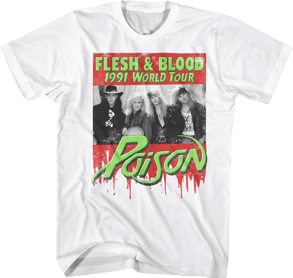 1991 World Tour Poison T-Shirts, Hoodie, Sweatshirt