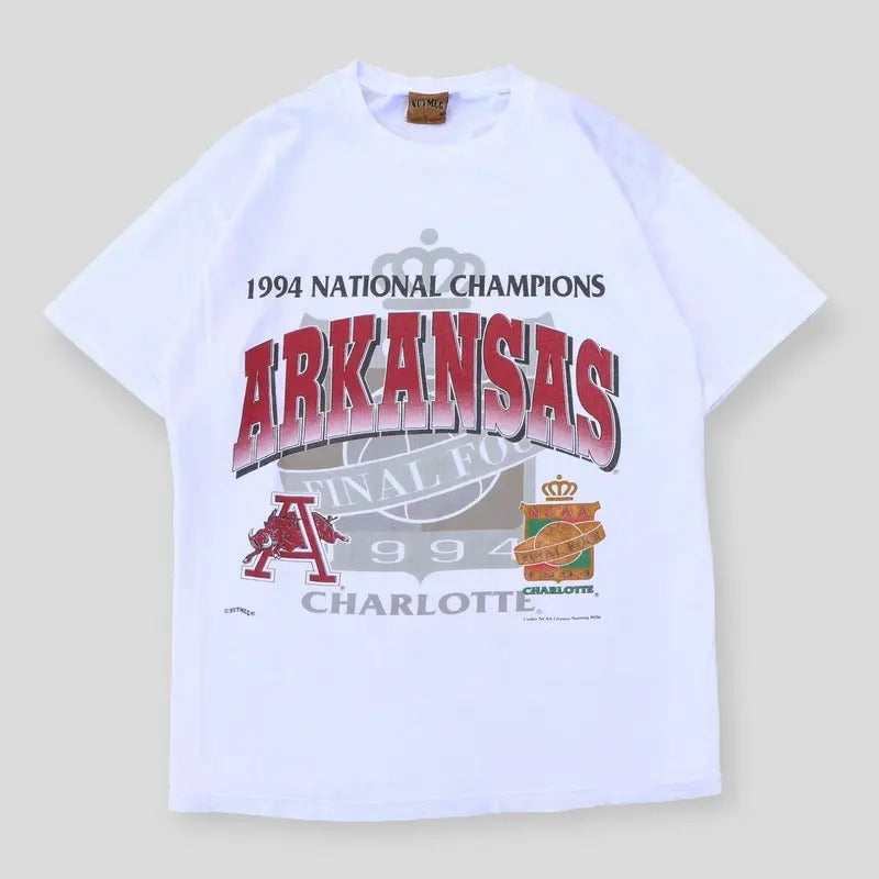 1994 National Champions Arkansas Tee Vintage T-Shirt Top Menswear