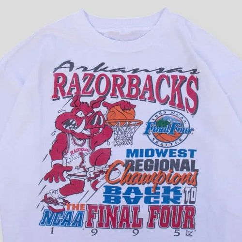 1995 Final Four Arkansas Razorbacks Rare Regional 1995 Vintage T-Shirt, Sweatshirt, Hoodie Classic Cotton | CiraTrend.com