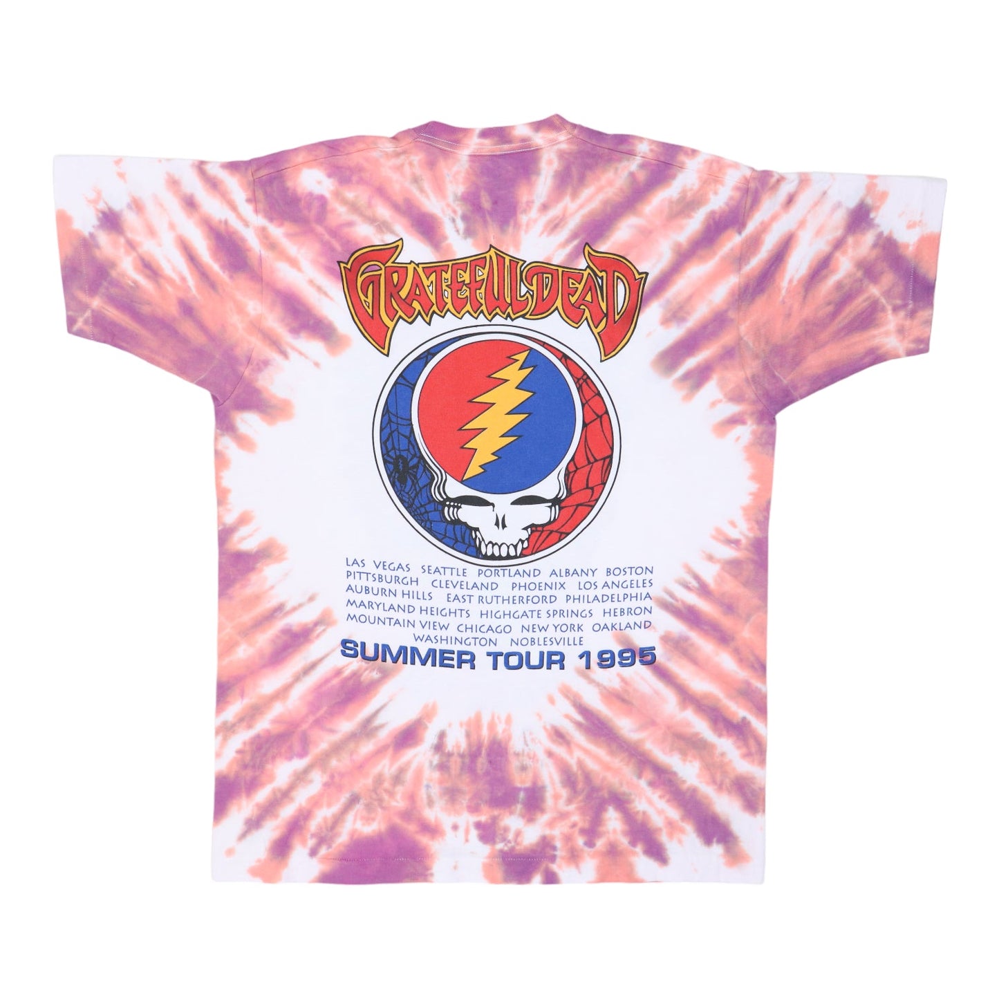 1995 Grateful Dead Summer Tour Tie Dye Shirt Style006