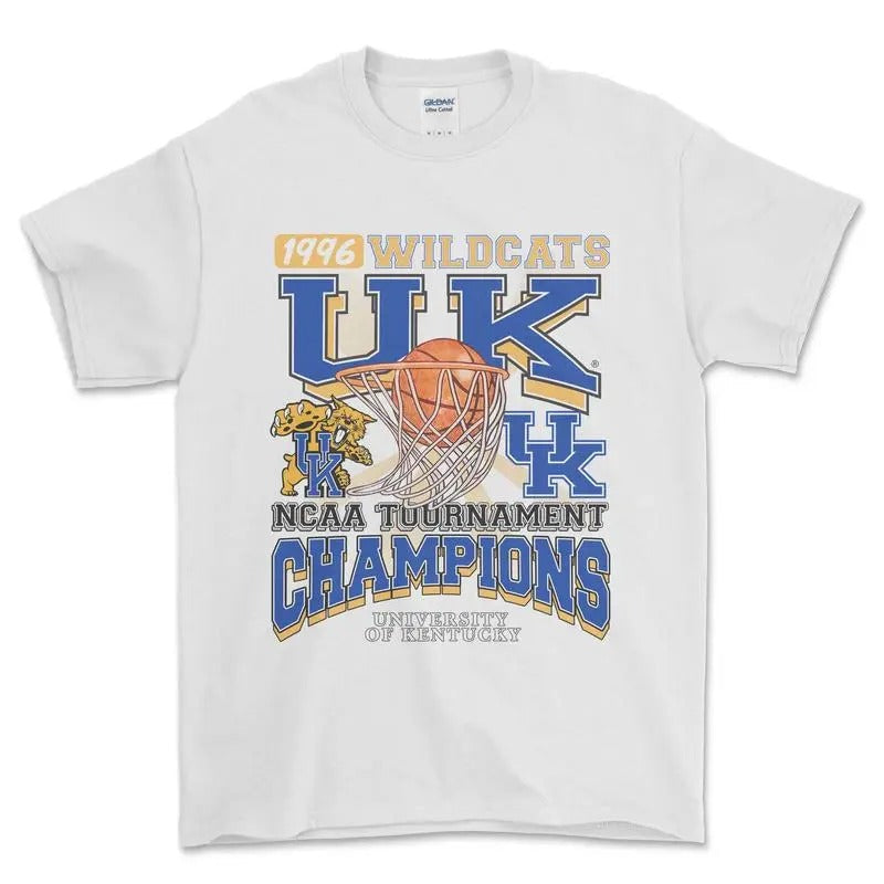 1996 Ncaa Championship Kentucky Wildcats T-Shirt, Graphic Vintage Sports Tees for Men, Gift for Men, for Women Tshirt