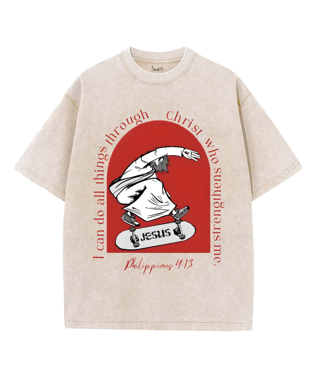 I Can Do All Things Unisex Washed Christian T-shirt Style001 Hoodie, Sweatshirt | CiraTrend.com (Image 4)