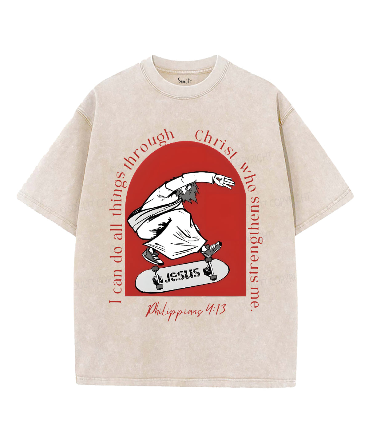 I Can Do All Things Unisex Washed Christian T-shirt Style001 Hoodie, Sweatshirt | CiraTrend.com (Image 4)