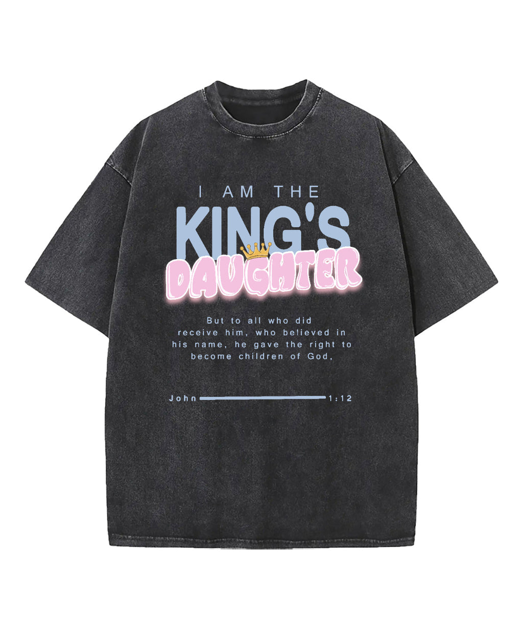The King's Daughter Washed Christian T-shirt Hoodie, Sweatshirt | CiraTrend.com (Image 1)