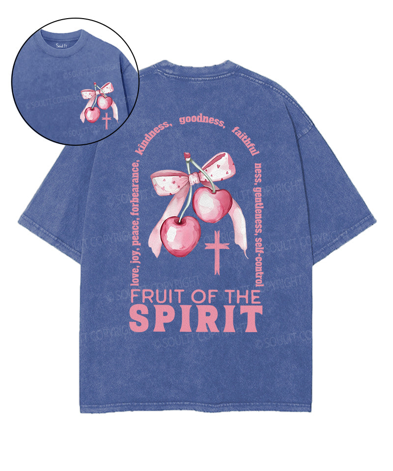 Fruit Of The Spirit Double Sided Unisex Washed Christian T-shirt Style013 Hoodie, Sweatshirt | CiraTrend.com (Image 1)