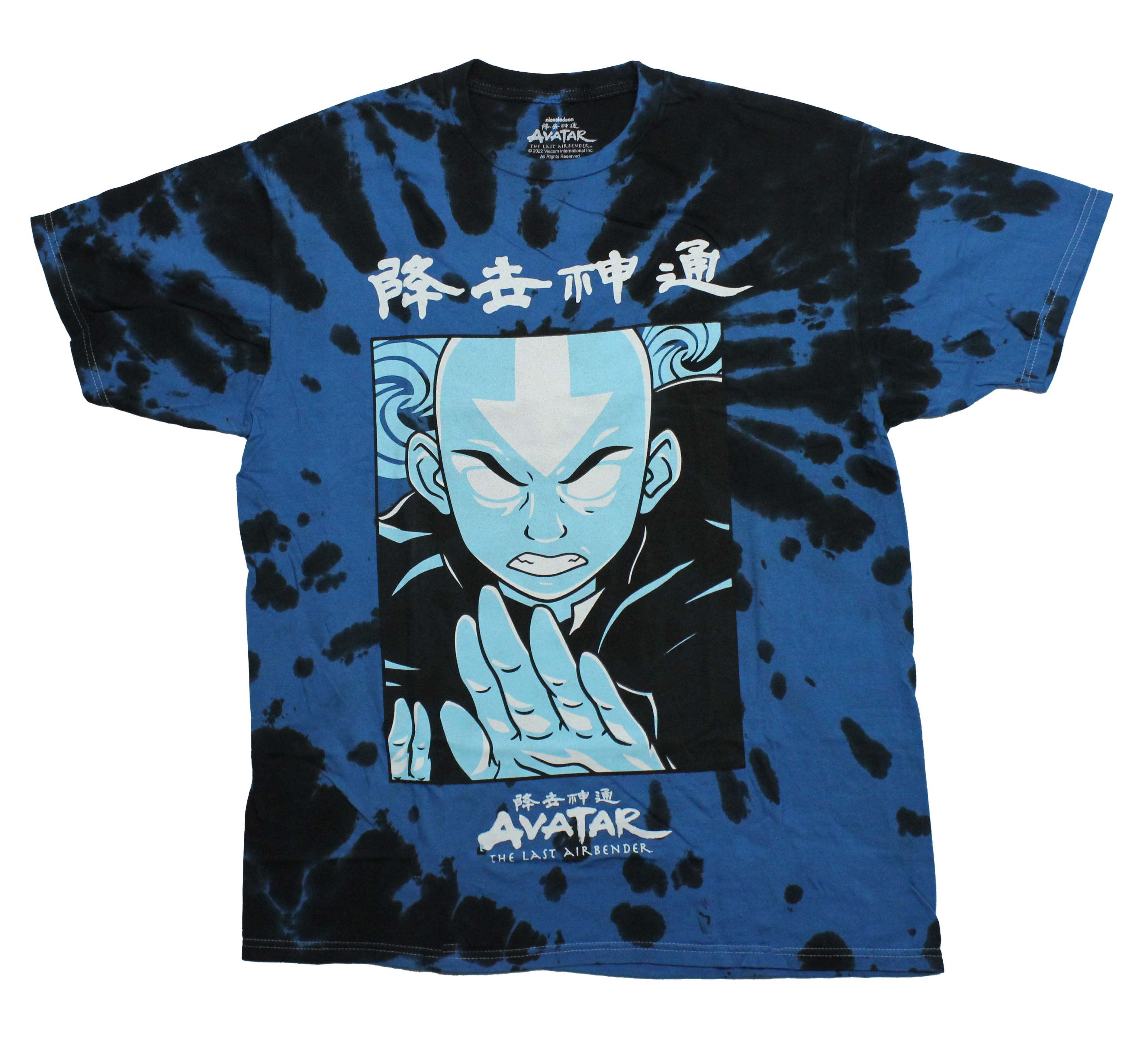 Avatar the Last Airbender Mens T-Shirt -Giant Blue Aang Image Tie Dye Hoodie, Sweatshirt | CiraTrend.com