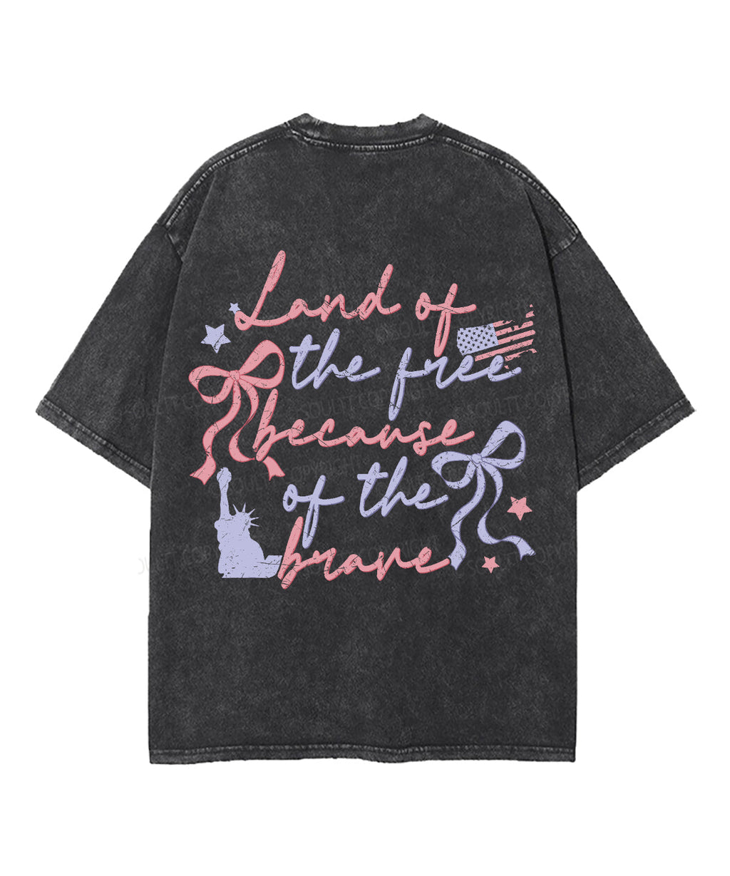 Land Of The Free Double Sided Unisex Washed Christian T-shirt Style003 Hoodie, Sweatshirt | CiraTrend.com (Image 3)