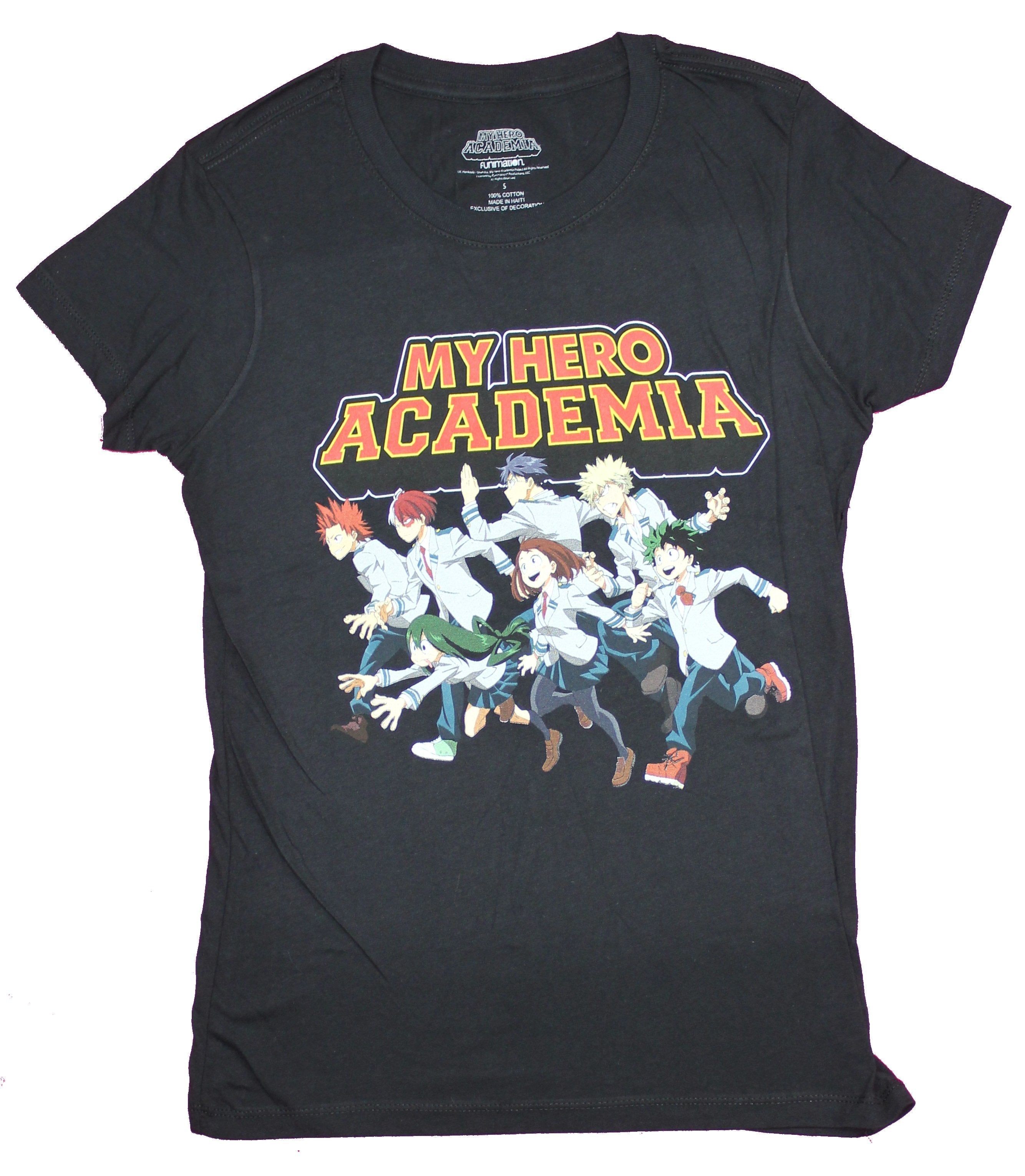My Hero Academia Girls Juniors T-Shirt - Running Under Logo Hoodie, Sweatshirt | CiraTrend.com