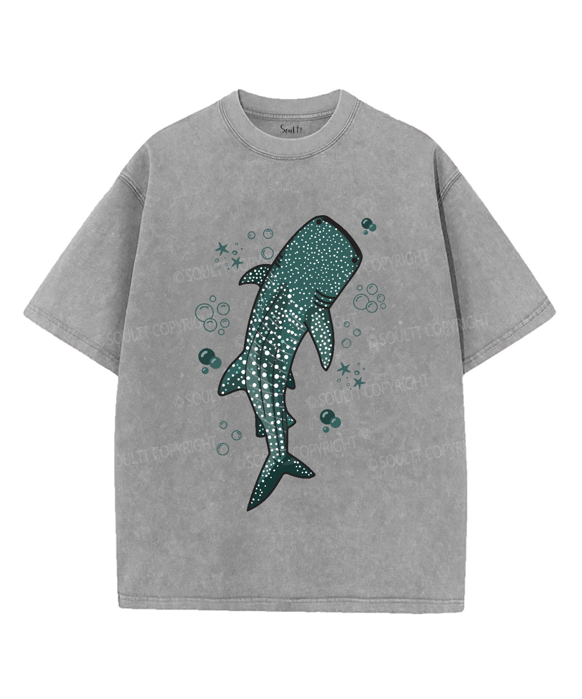 Whale Shark Unisex Washed Christian T-shirt Hoodie, Sweatshirt | CiraTrend.com (Image 3)