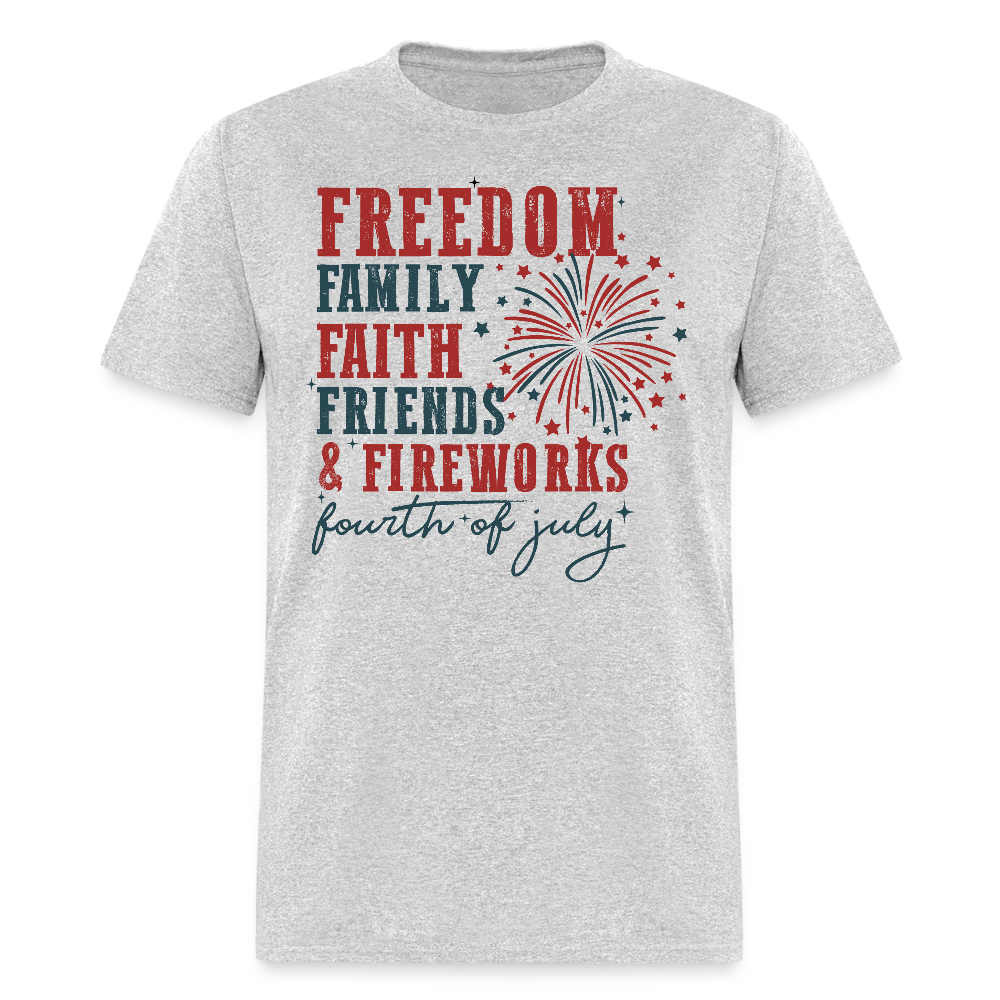 Freedom Family Faith Friends & Fireworks T Shirt Hoodie, Sweatshirt | CiraTrend.com (Image 2)
