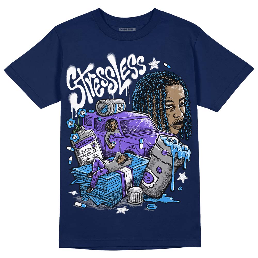 Midnight Navy 3s DopeSkill Navy T-shirt Stressless Graphic