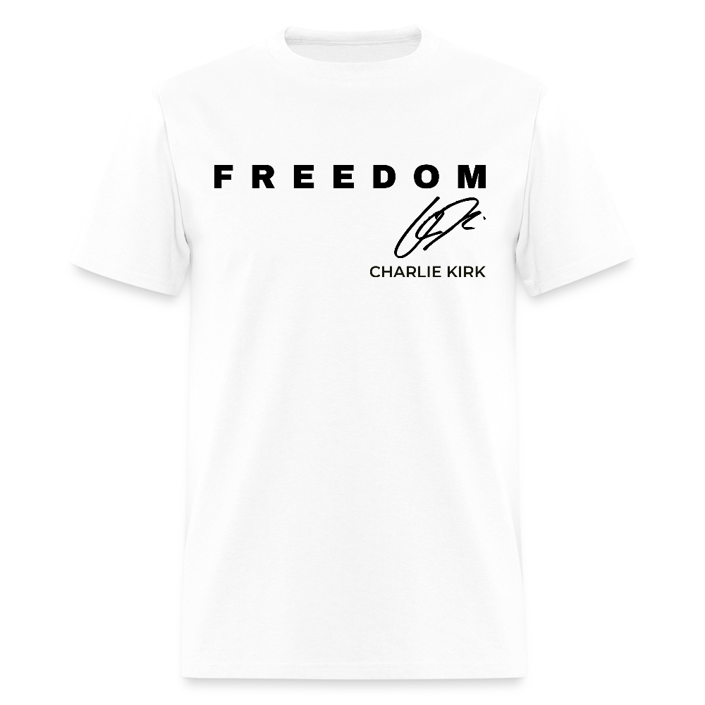 Charlie Kirk Freedom Never Give Up T Shirt Hoodie, Sweatshirt | CiraTrend.com (Image 1)