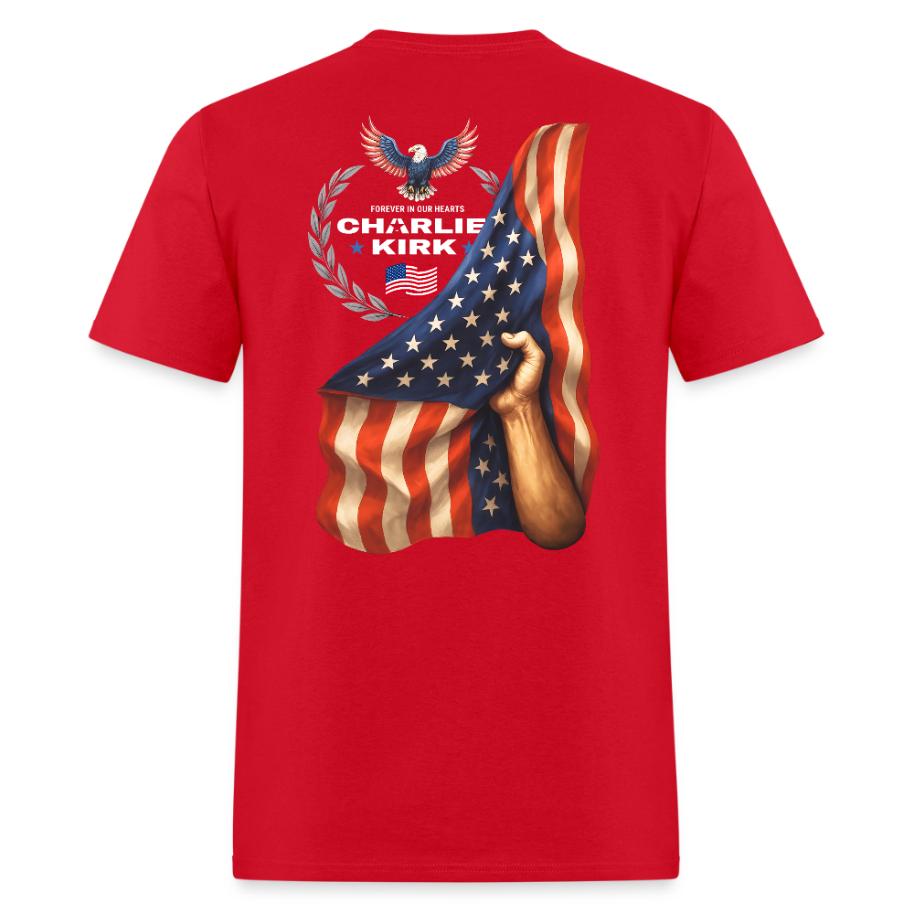 Freedom Bald Eagle Charlie Kirk Forever In Our Hearts T Shirt - 2 Hoodie, Sweatshirt | CiraTrend.com (Image 2)