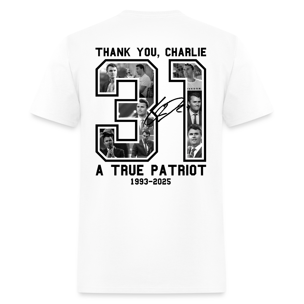 RIP Thank You Charlie Kirk Freedom 31 A True Patriot T Shirt Hoodie, Sweatshirt | CiraTrend.com (Image 2)