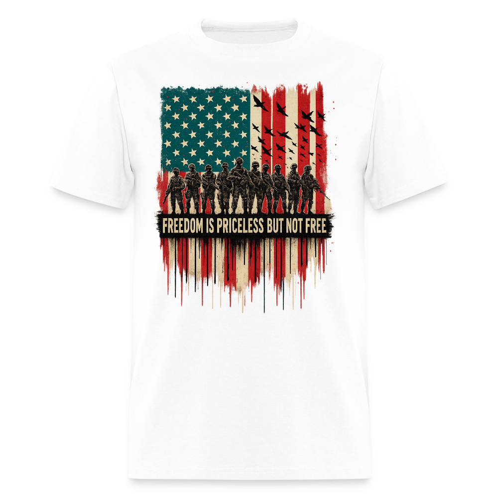 Freedom is Priceless but not Free Veteran T Shirt Hoodie, Sweatshirt | CiraTrend.com (Image 1)