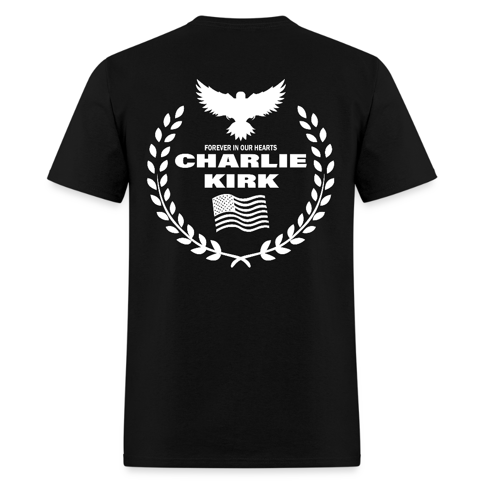 Freedom Signature Charlie Kirk Forever In Our Heart US Flag T Shirt Hoodie, Sweatshirt | CiraTrend.com (Image 4)