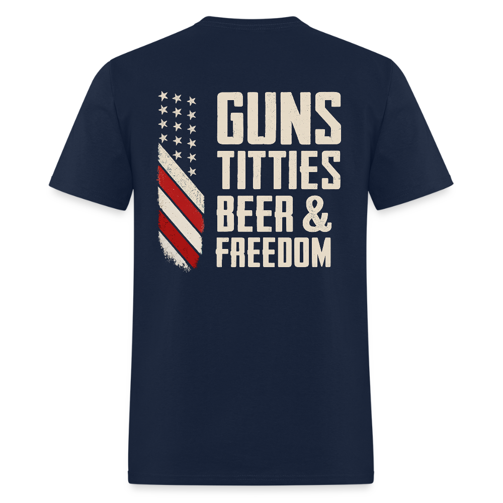 Guns Titties Beer & Freedom T Shirt Hoodie, Sweatshirt | CiraTrend.com (Image 5)