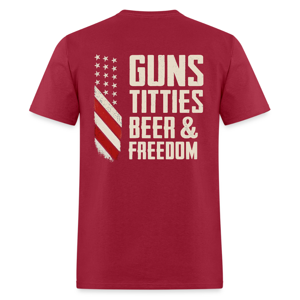Guns Titties Beer & Freedom T Shirt Hoodie, Sweatshirt | CiraTrend.com (Image 3)