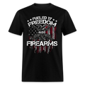 Fueled By Freedom And Firearms T Shirt Hoodie, Sweatshirt | CiraTrend.com (Image 1)
