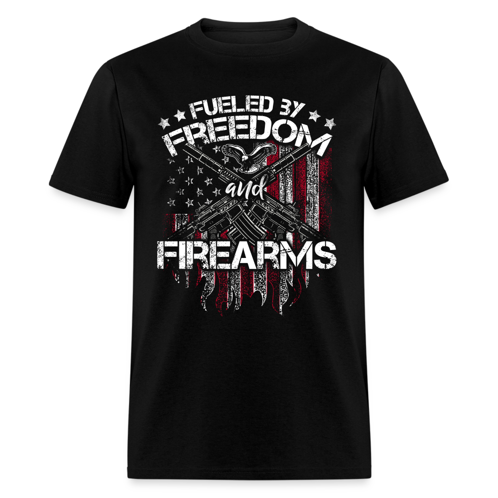 Fueled By Freedom And Firearms T Shirt Hoodie, Sweatshirt | CiraTrend.com (Image 1)