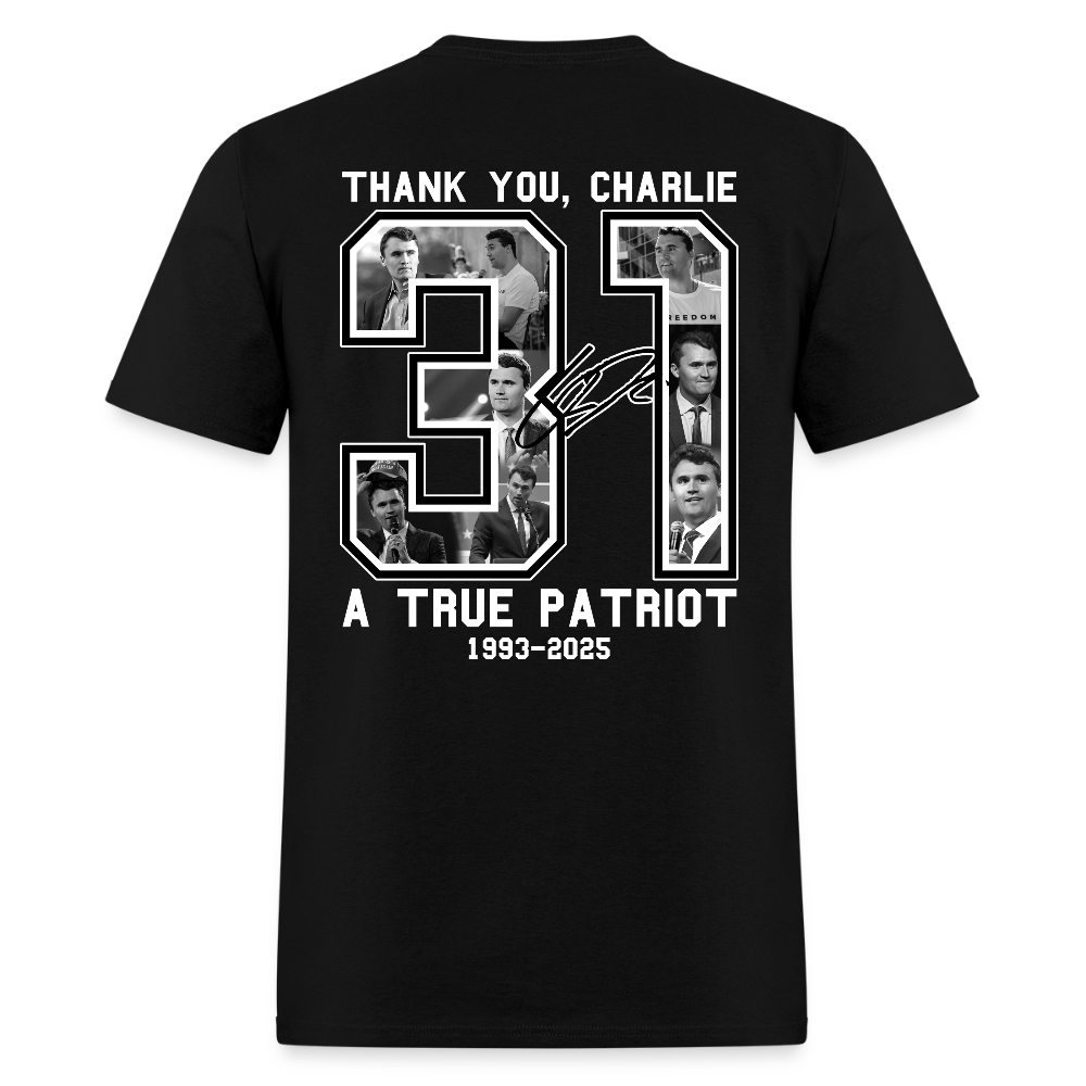 Freedom Thank You Charlie Kirk Signature A True Patriot 31 T Shirt Hoodie, Sweatshirt | CiraTrend.com (Image 4)