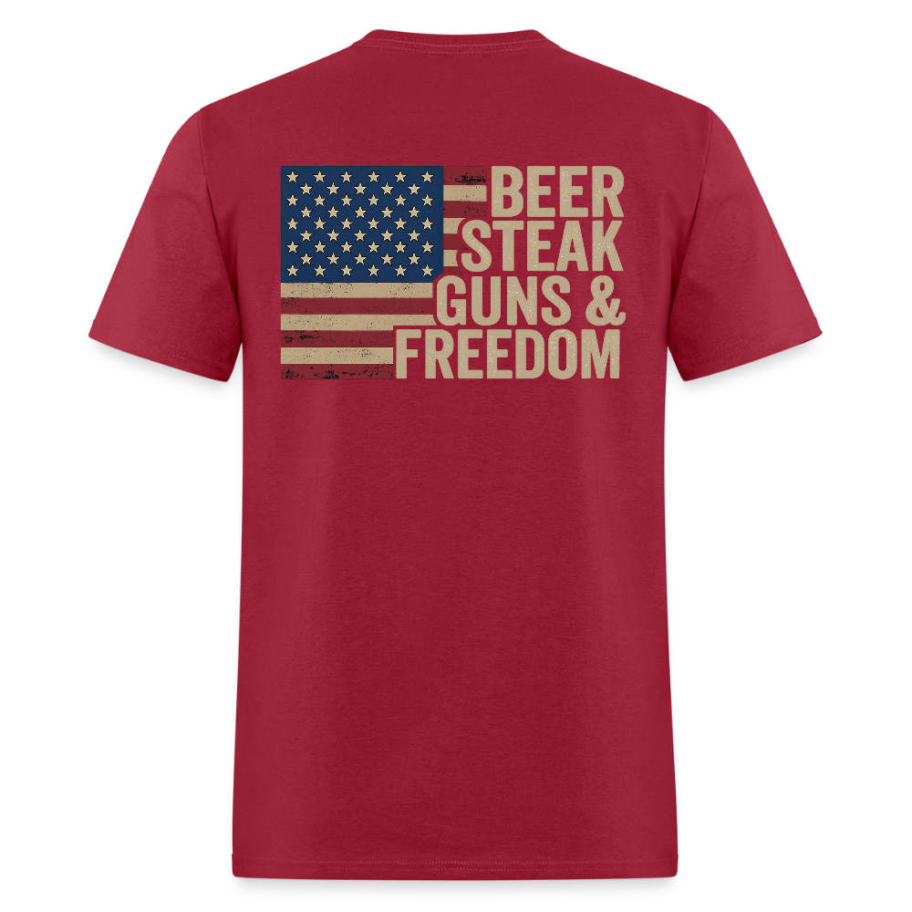 Beer Steak Guns & Freedom T Shirt Hoodie, Sweatshirt | CiraTrend.com (Image 3)