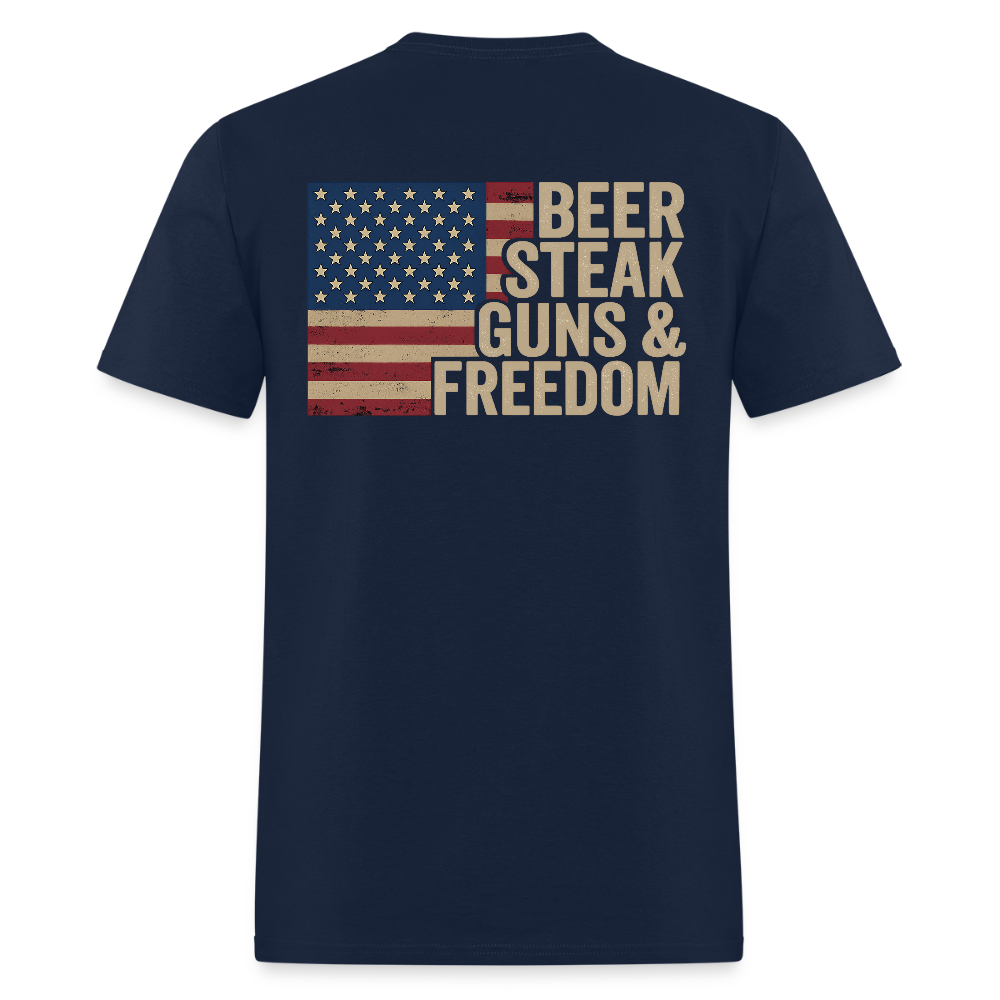 Beer Steak Guns & Freedom T Shirt Hoodie, Sweatshirt | CiraTrend.com (Image 5)