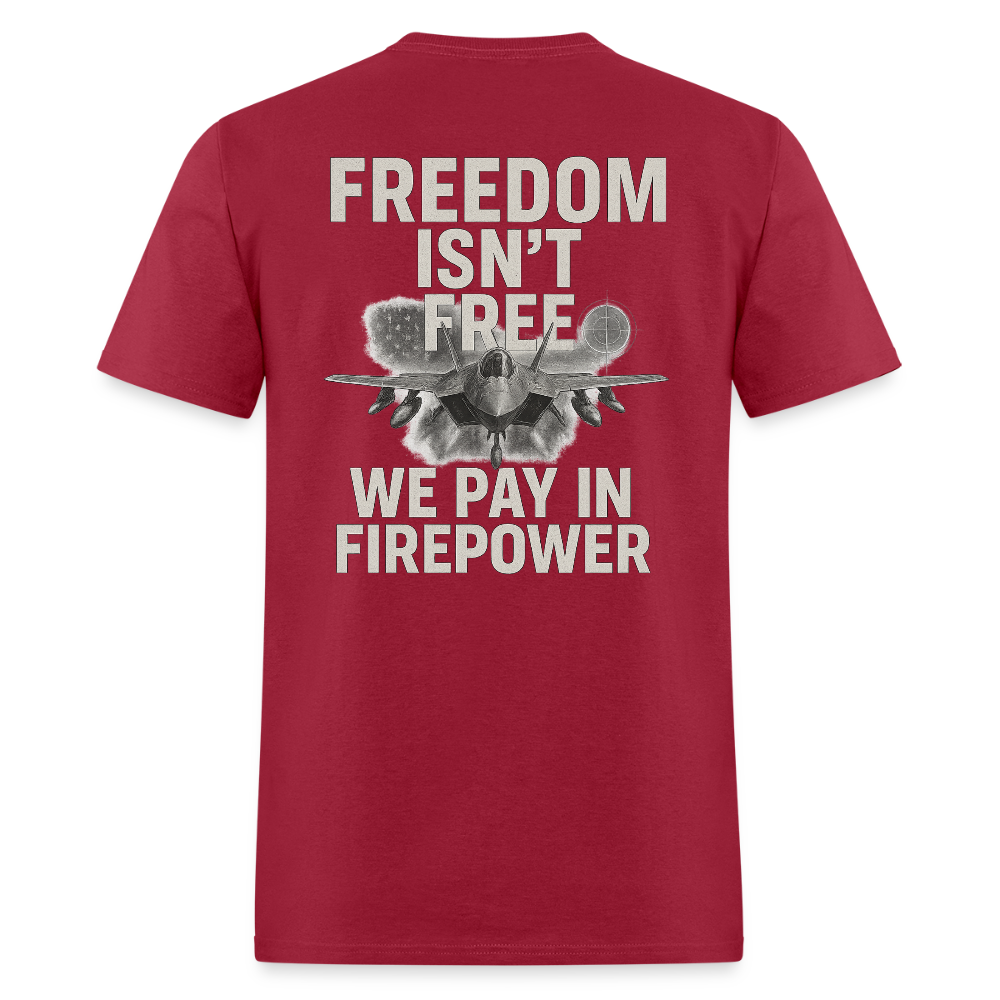 Freedom Isn’t Free – We Pay in Firepower T Shirt Hoodie, Sweatshirt | CiraTrend.com (Image 3)