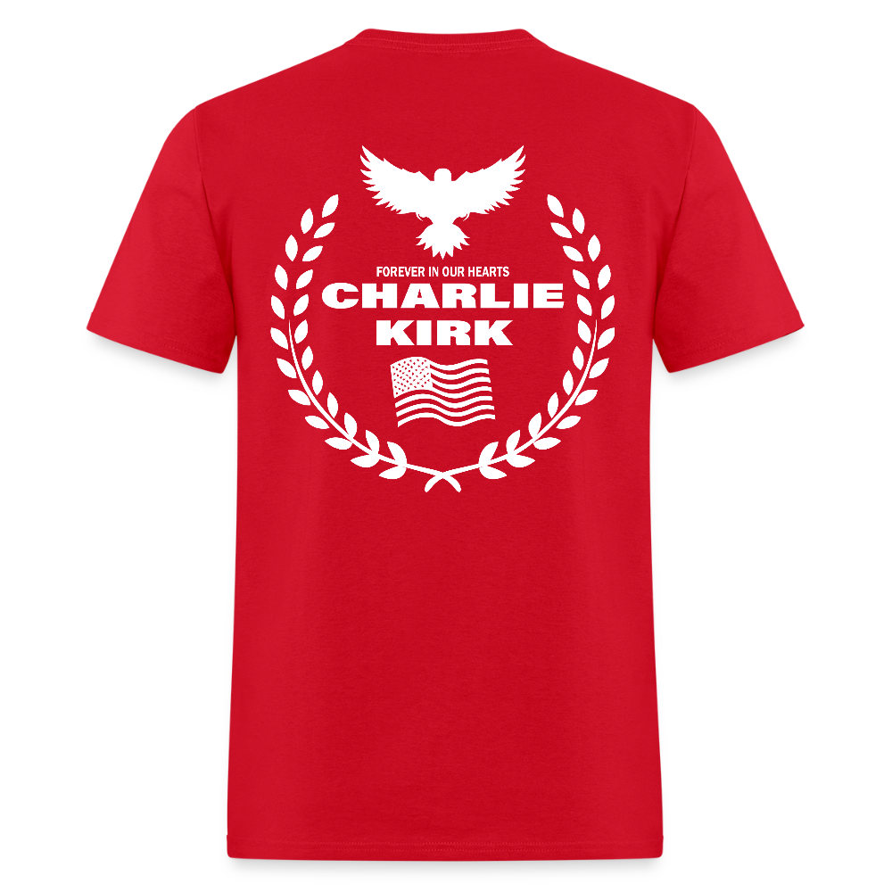 Freedom Signature Charlie Kirk Forever In Our Heart US Flag T Shirt Hoodie, Sweatshirt | CiraTrend.com (Image 2)