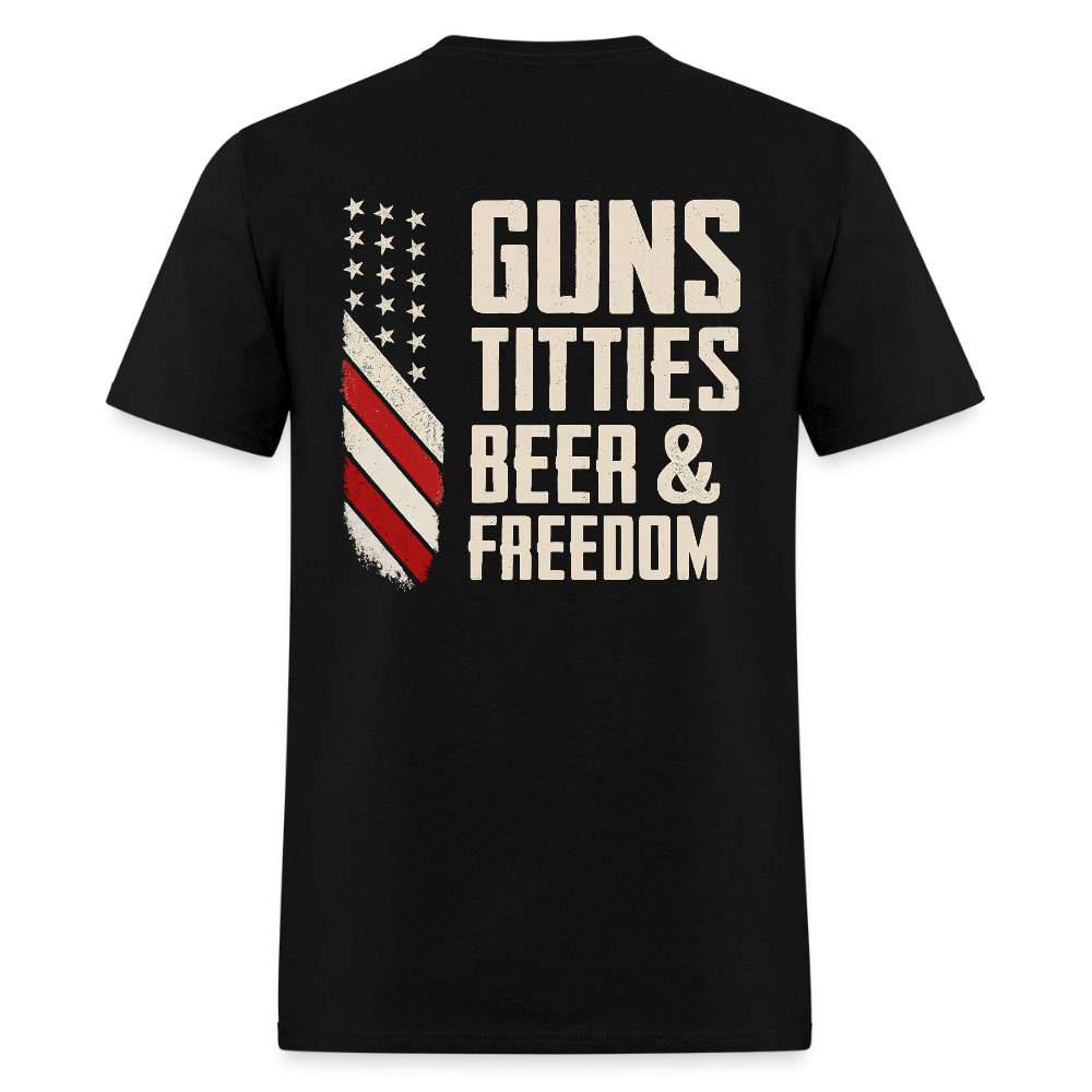 Guns Titties Beer & Freedom T Shirt Hoodie, Sweatshirt | CiraTrend.com (Image 1)