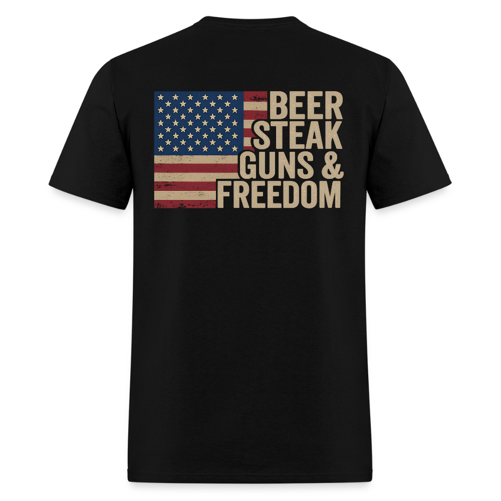 Beer Steak Guns & Freedom T Shirt Hoodie, Sweatshirt | CiraTrend.com (Image 1)