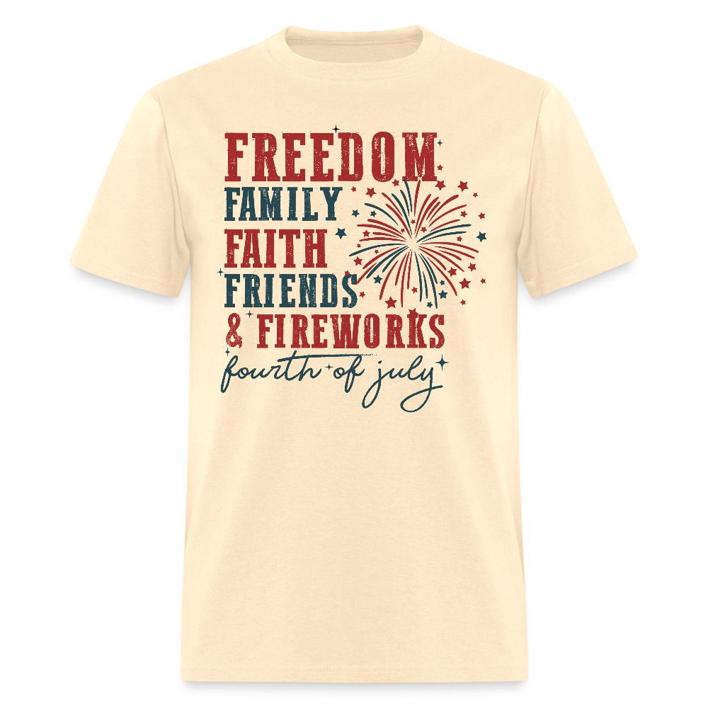 Freedom Family Faith Friends & Fireworks T Shirt Hoodie, Sweatshirt | CiraTrend.com (Image 3)