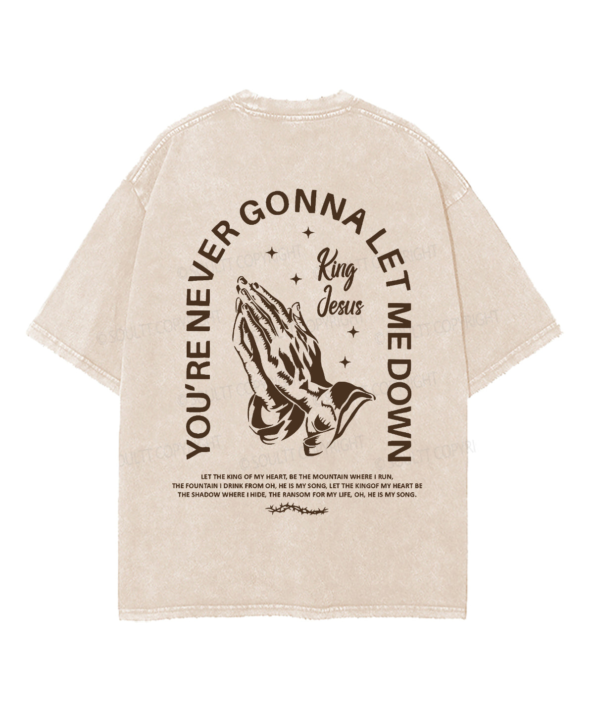 Let Me Down Double Sided Unisex Washed Christian T-shirt Hoodie, Sweatshirt | CiraTrend.com (Image 2)